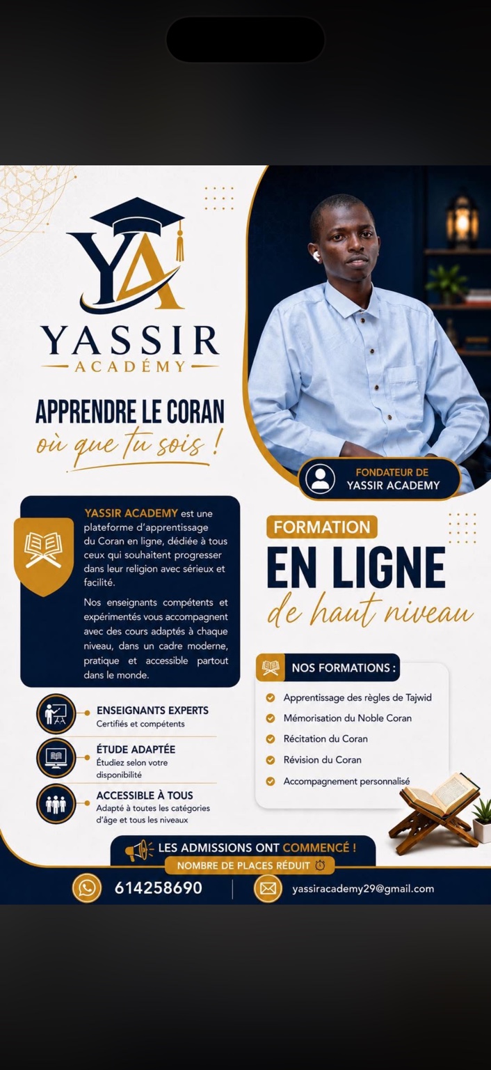Le fondateur de Yassir Academy